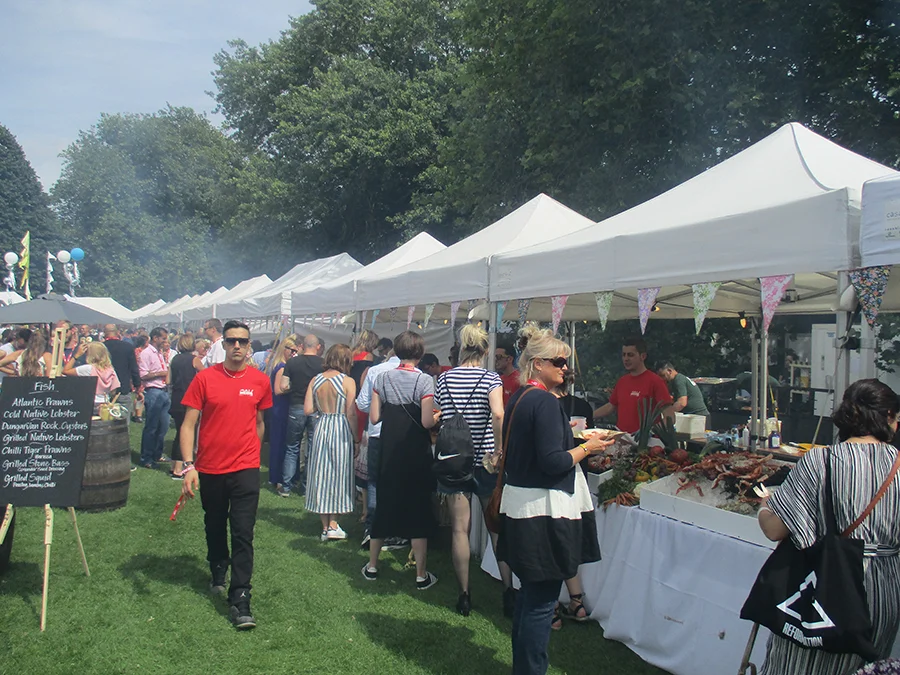 People at an festival event in London